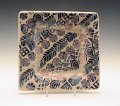 0338 Turquoise Violet diag stamped colored slip plate